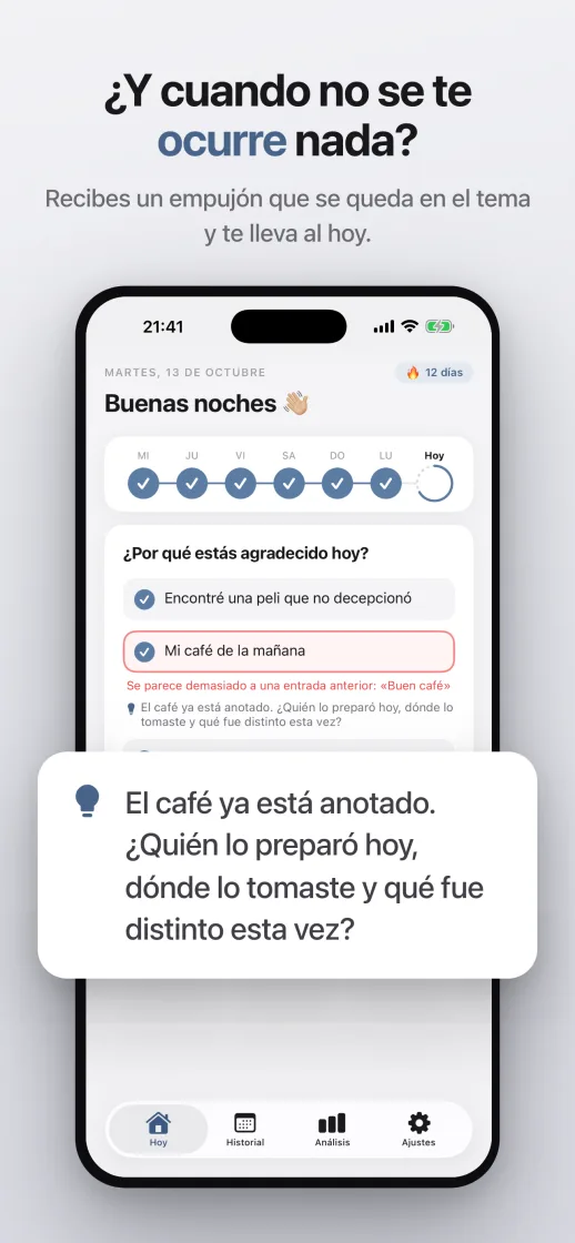 ¿Te quedas sin ideas? Una pista que sigue en el tema y te lleva al día de hoy