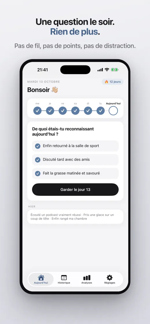 Une question le soir, c'est tout : trois entrées et la semaine de votre série