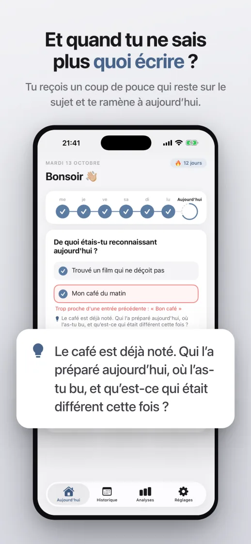 Plus d'idées ? Une piste qui reste dans le sujet et vous ramène à aujourd'hui
